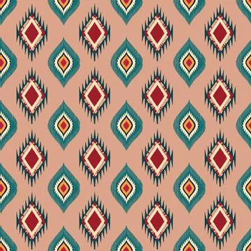 Ethnic boho seamless pattern. Traditional ornament. Tribal pattern. Folk motif.  Stock Illustration