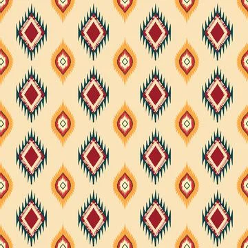 Ethnic boho seamless pattern. Traditional ornament. Tribal pattern. Folk motif.  Stock Illustration