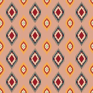 Ethnic boho seamless pattern. Traditional ornament. Tribal pattern. Folk motif.  Stock Illustration
