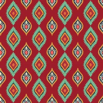 Ethnic boho seamless pattern. Traditional ornament. Tribal pattern. Folk motif.  Stock Illustration