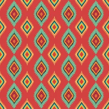 Ethnic boho seamless pattern. Traditional ornament. Tribal pattern. Folk motif.  Stock Illustration