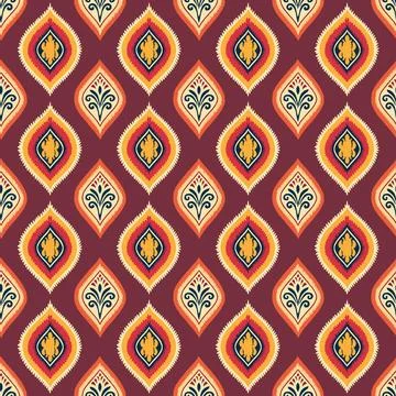 Ethnic boho seamless pattern. Traditional ornament. Tribal pattern. Folk motif.  Stock Illustration