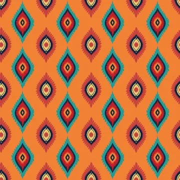 Ethnic boho seamless pattern. Traditional ornament. Tribal pattern. Folk motif.  Stock Illustration