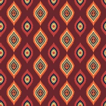 Ethnic boho seamless pattern. Traditional ornament. Tribal pattern. Folk motif.  Stock Illustration