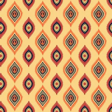 Ethnic boho seamless pattern. Traditional ornament. Tribal pattern. Folk motif.  Stock Illustration