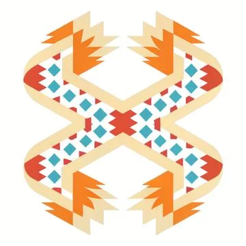 Ethnic boho seamless pattern. Traditional ornament. Tribal pattern. Folk motif.  Illustrazione stock