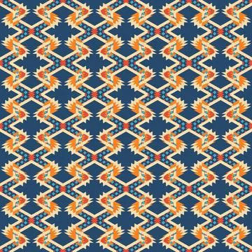 Ethnic boho seamless pattern. Traditional ornament. Tribal pattern. Folk motif.  Illustrazione stock
