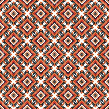 Ethnic boho seamless pattern. Traditional ornament. Tribal pattern. Folk motif.  Illustrazione stock