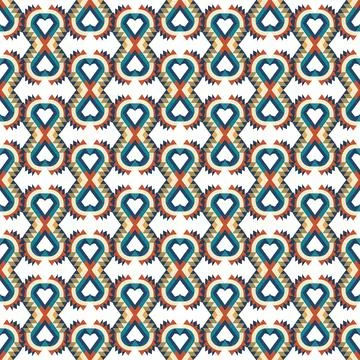 Ethnic boho seamless pattern. Traditional ornament. Tribal pattern. Folk motif.  Illustrazione stock
