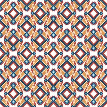 Ethnic boho seamless pattern. Traditional ornament. Tribal pattern. Folk motif.  Stock Illustration