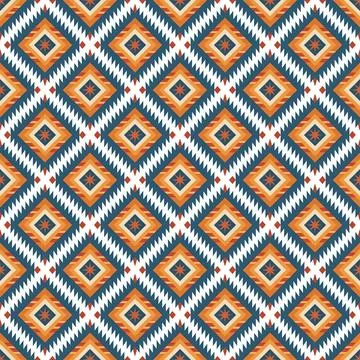 Ethnic boho seamless pattern. Traditional ornament. Tribal pattern. Folk motif.  Stock Illustration