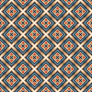 Ethnic boho seamless pattern. Traditional ornament. Tribal pattern. Folk motif.  Stock Illustration