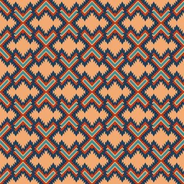 Ethnic boho seamless pattern. Traditional ornament. Tribal pattern. Folk motif.  Stock Illustration
