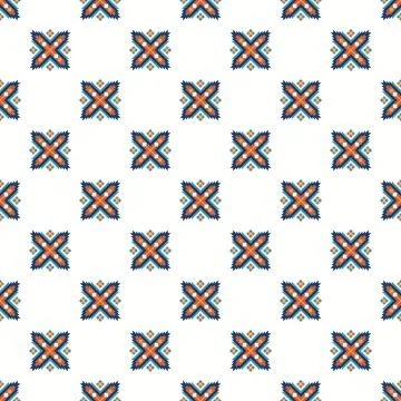 Ethnic boho seamless pattern. Traditional ornament. Tribal pattern. Folk motif.  Stock Illustration