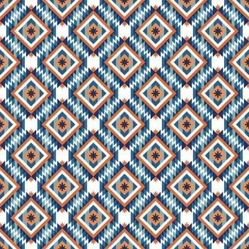 Ethnic boho seamless pattern. Traditional ornament. Tribal pattern. Folk motif.  Stock Illustration