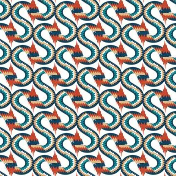 Ethnic boho seamless pattern. Traditional ornament. Tribal pattern. Folk motif.  Illustrazione stock