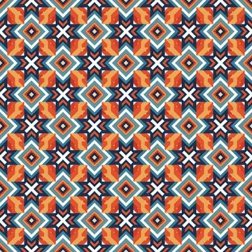 Ethnic boho seamless pattern. Traditional ornament. Tribal pattern. Folk motif.  Illustrazione stock