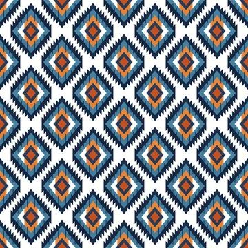 Ethnic boho seamless pattern. Traditional ornament. Tribal pattern. Folk motif.  Stock Illustration