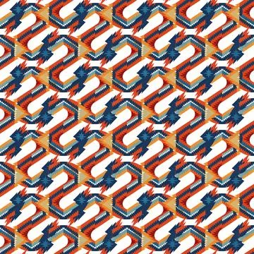 Ethnic boho seamless pattern. Traditional ornament. Tribal pattern. Folk motif.  Stock Illustration