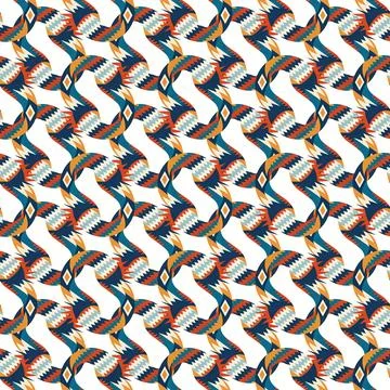 Ethnic boho seamless pattern. Traditional ornament. Tribal pattern. Folk motif.  Stock Illustration