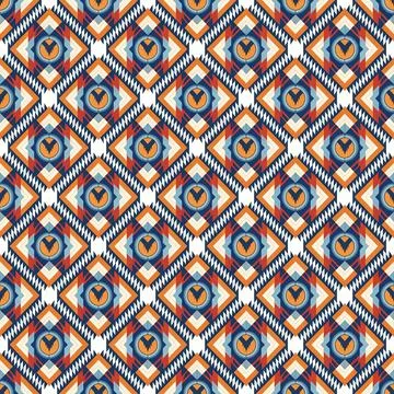 Ethnic boho seamless pattern. Traditional ornament. Tribal pattern. Folk motif.  Stock Illustration