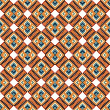 Ethnic boho seamless pattern. Traditional ornament. Tribal pattern. Folk motif.  Stock Illustration