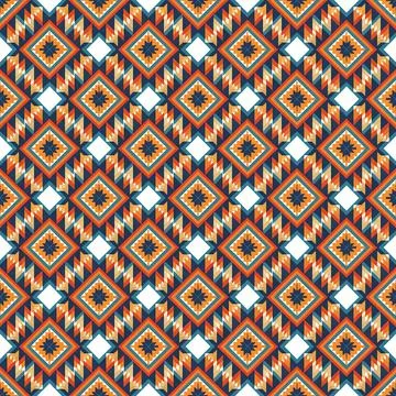 Ethnic boho seamless pattern. Traditional ornament. Tribal pattern. Folk motif.  Stock Illustration