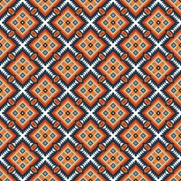 Ethnic boho seamless pattern. Traditional ornament. Tribal pattern. Folk motif.  Stock Illustration