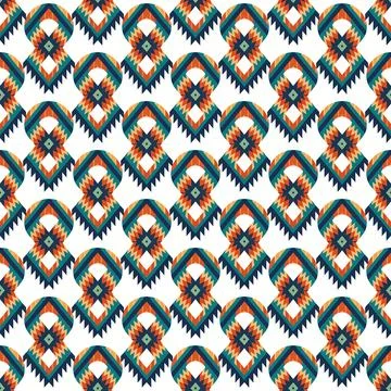 Ethnic boho seamless pattern. Traditional ornament. Tribal pattern. Folk motif.  Stock Illustration