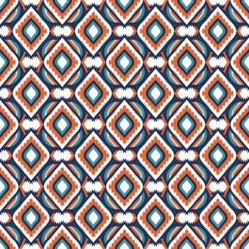 Ethnic boho seamless pattern. Traditional ornament. Tribal pattern. Folk motif.  Stock Illustration