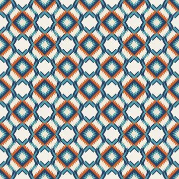 Ethnic boho seamless pattern. Traditional ornament. Tribal pattern. Folk motif.  Illustrazione stock
