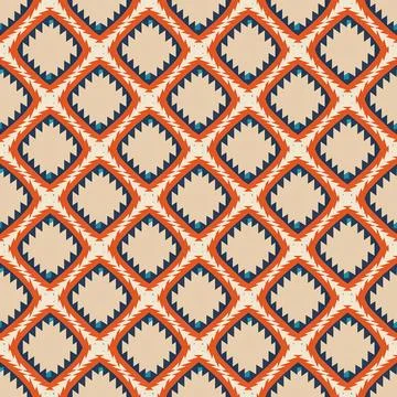 Ethnic boho seamless pattern. Traditional ornament. Tribal pattern. Folk motif.  Stock Illustration