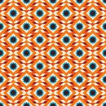 Ethnic boho seamless pattern. Traditional ornament. Tribal pattern. Folk motif.  Stock Illustration