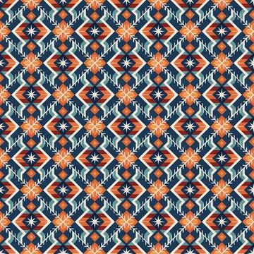 Ethnic boho seamless pattern. Traditional ornament. Tribal pattern. Folk motif.  Stock Illustration