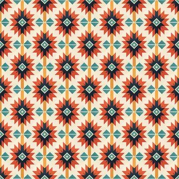 Ethnic boho seamless pattern. Traditional ornament. Tribal pattern. Folk motif.  Stock Illustration