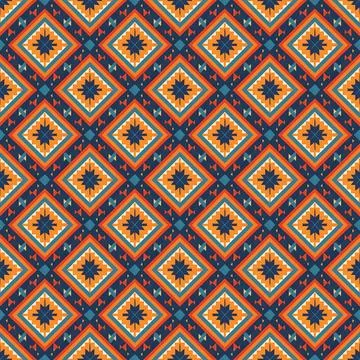 Ethnic boho seamless pattern. Traditional ornament. Tribal pattern. Folk motif.  Stock Illustration