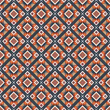 Ethnic boho seamless pattern. Traditional ornament. Tribal pattern. Folk motif.  Stock Illustration
