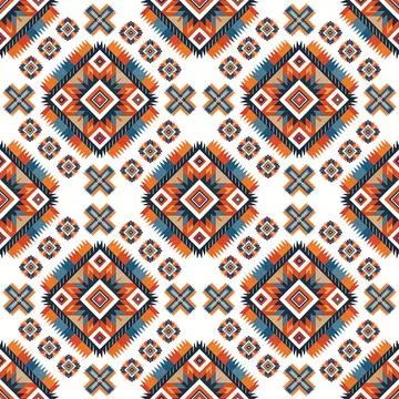Ethnic boho seamless pattern. Traditional ornament. Tribal pattern. Folk motif.  Stock Illustration