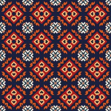 Ethnic boho seamless pattern. Traditional ornament. Tribal pattern. Folk motif.  Stock-Illustration