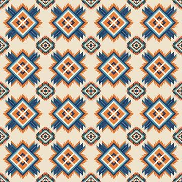 Ethnic boho seamless pattern. Traditional ornament. Tribal pattern. Folk motif.  Stock Illustration