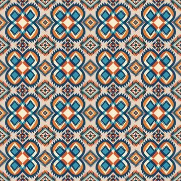 Ethnic boho seamless pattern. Traditional ornament. Tribal pattern. Folk motif.  Stock Illustration