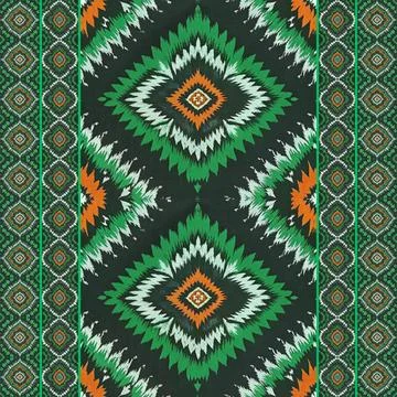 Ethnic boho seamless pattern. Traditional ornament. Tribal pattern. Folk motif.  Stock Illustration