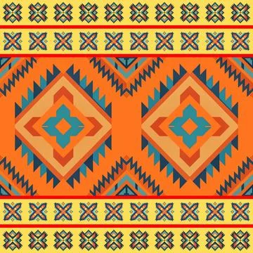 Ethnic boho seamless pattern. Traditional ornament. Tribal pattern. Folk motif.  Stock Illustration