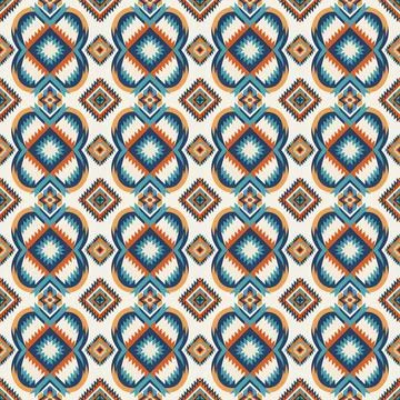 Ethnic boho seamless pattern. Traditional ornament. Tribal pattern. Folk motif.  Stock Illustration