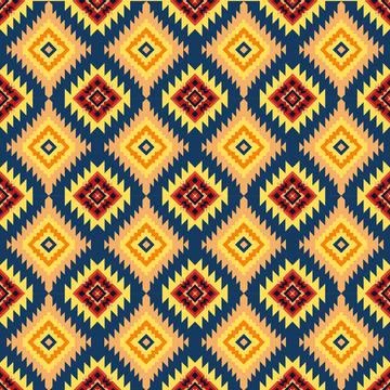 Ethnic boho seamless pattern. Traditional ornament. Tribal pattern. Folk motif.  Stock Illustration