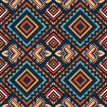 Ethnic boho seamless pattern. Traditional ornament. Tribal pattern. Folk motif.  Stock Illustration