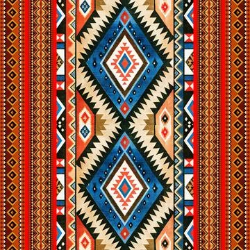 Ethnic boho seamless pattern. Traditional ornament. Tribal pattern. Folk motif.  Stock-Illustration