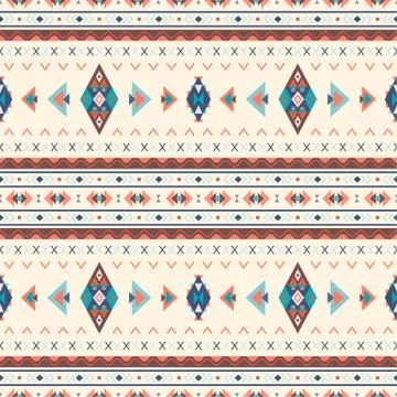 Ethnic boho seamless patterns. Abstract vintage ornament. Vector illustration 스톡 일러스트