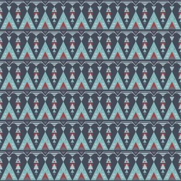 Ethnic boho seamless patterns. Abstract vintage ornament. Vector illustration Stock Illustration