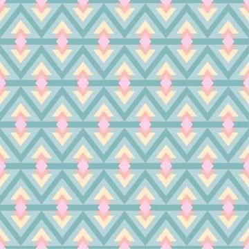 Ethnic boho seamless patterns. Abstract vintage ornament. Vector illustration Stock Illustration